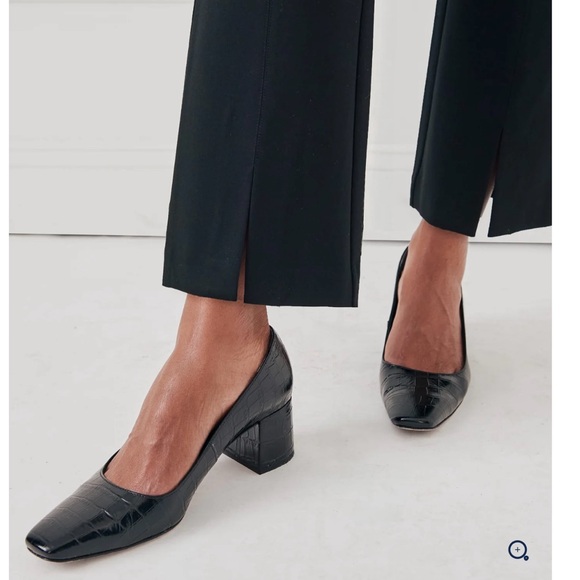 J. McLaughlin Deanne Black Straight Leg Pants Size 10 - Picture 2 of 5